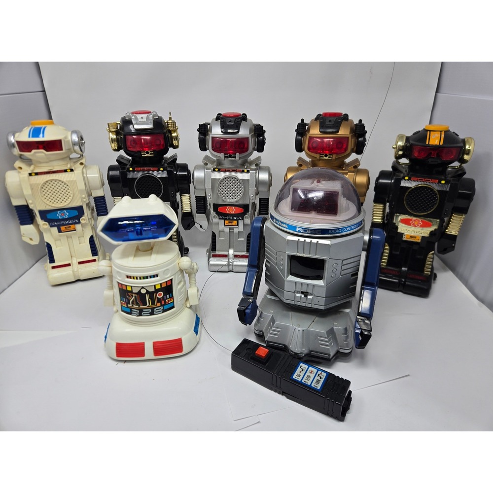 Vintage Toy Robot Lot Radio Shack Robie Magic Mike II 2002 Model-B AS-IS PARTS